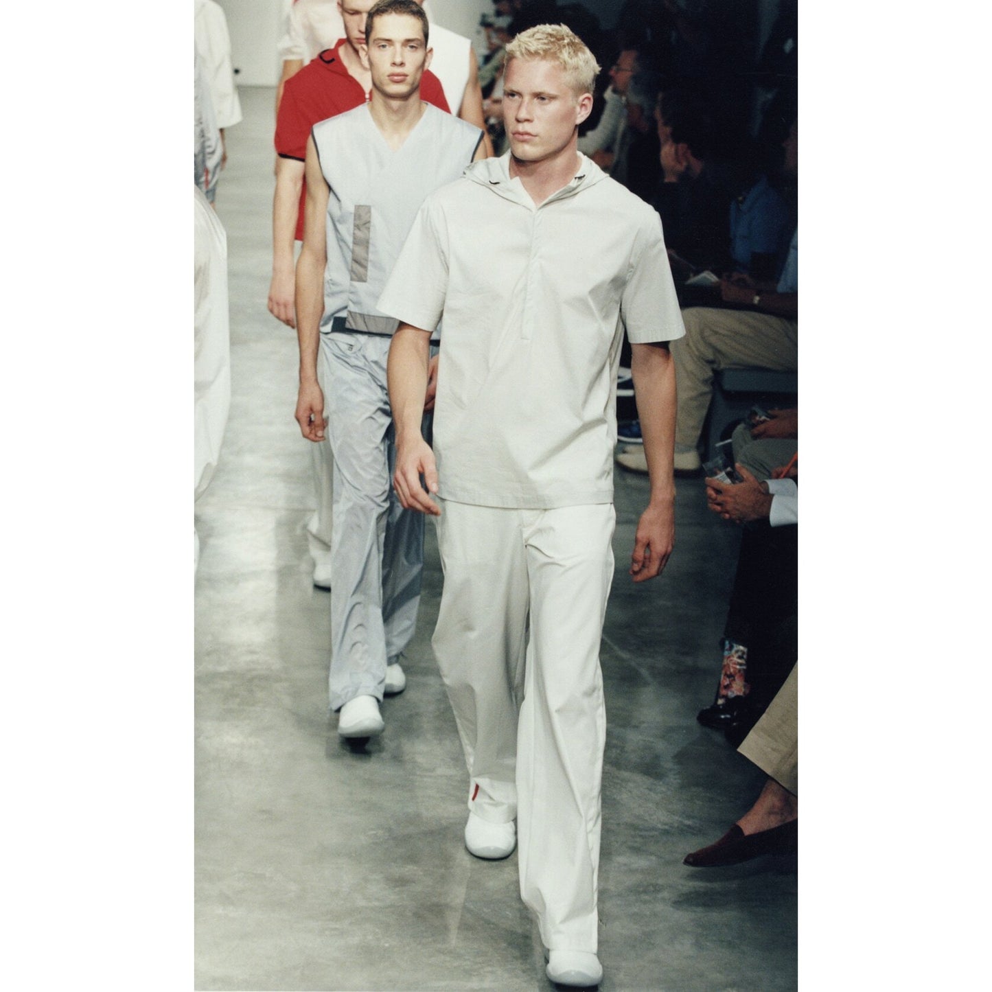 PRADA SPORT SS99 HOODED TOP SHORT SLEEVE