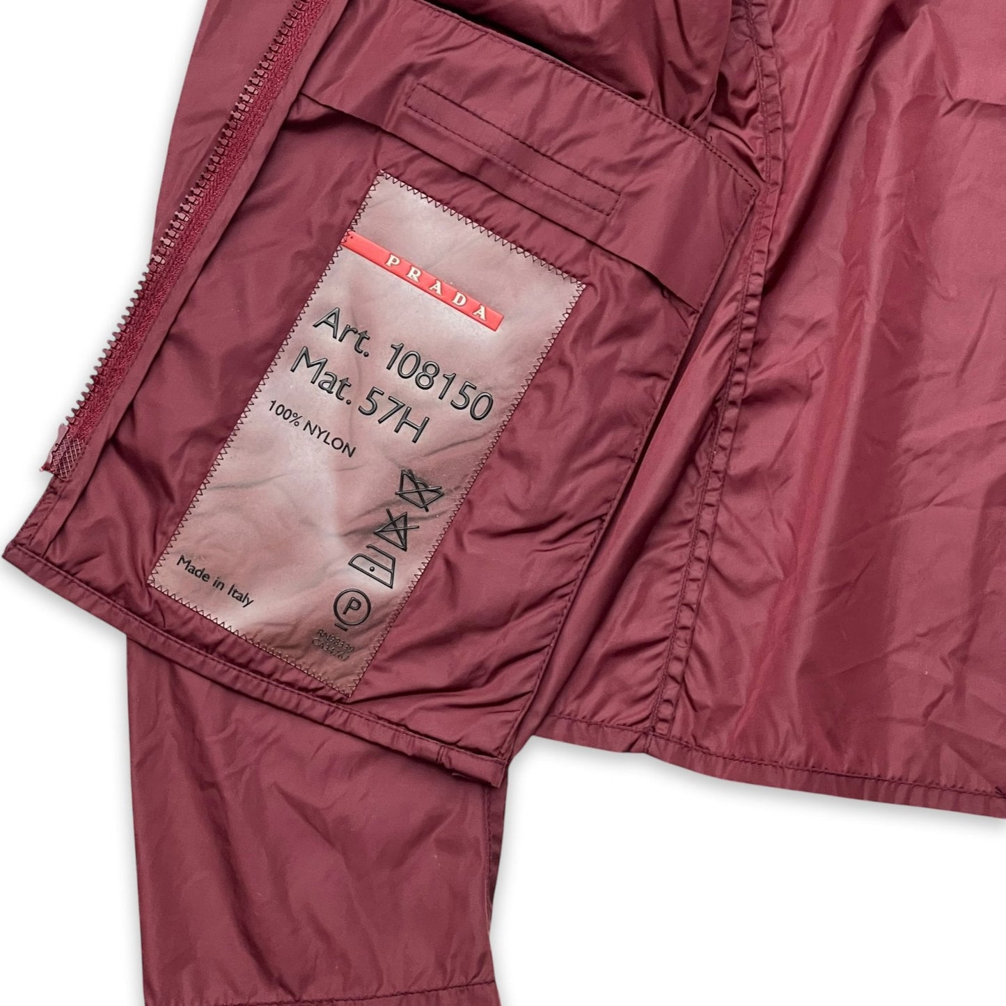 PRADA SPORT SS00 NYLON MOTO JACKET