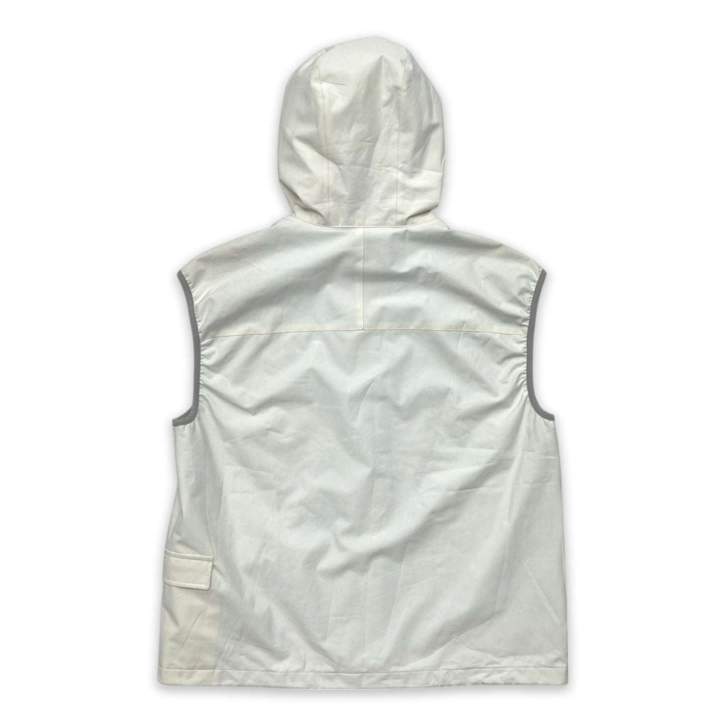 PRADA SPORT SS00 HOODED ASYMMETRIC POCKET GILET