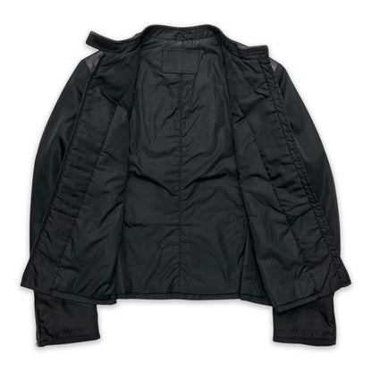 PRADA FW99 NYLON LEATHER NEOPRENE PANEL JACKET