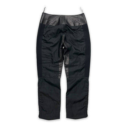 PRADA FW99 NYLON LEATHER NEOPRENE PANEL PANTS