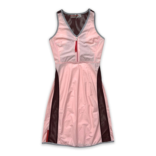 PRADA SPORT SS00 PINK DRESS MESH TIE BACK