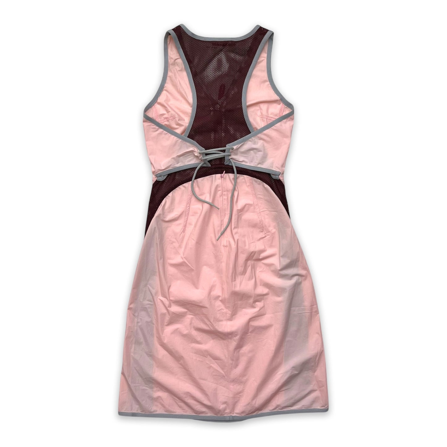 PRADA SPORT SS00 PINK DRESS MESH TIE BACK