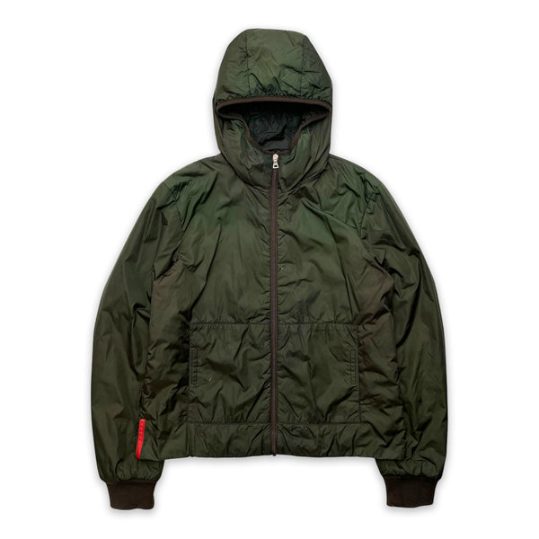 PRADA SPORT FW04 GREEN HOODED JACKET