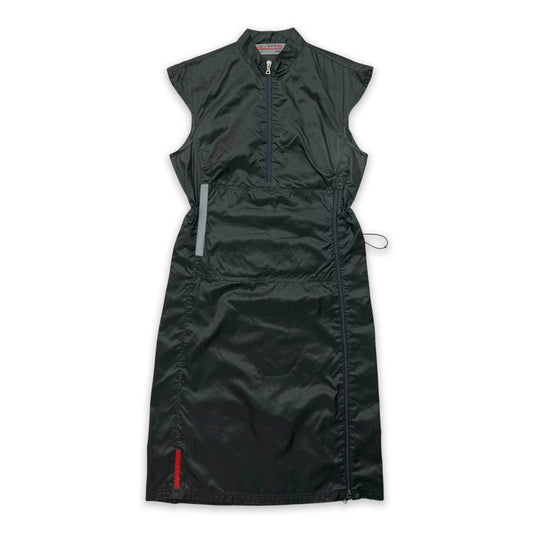 PRADA SPORT SS99 BLACK NYLON DRESS