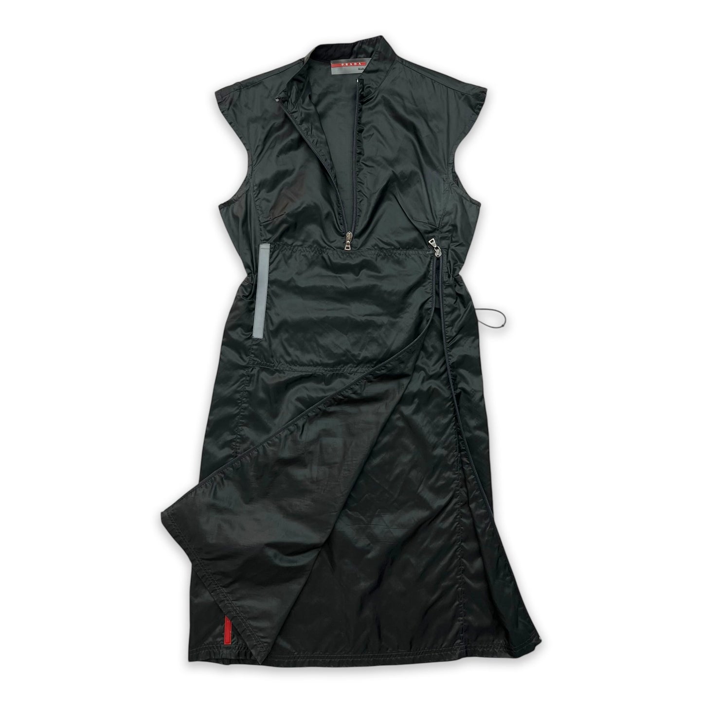 PRADA SPORT SS99 BLACK NYLON DRESS