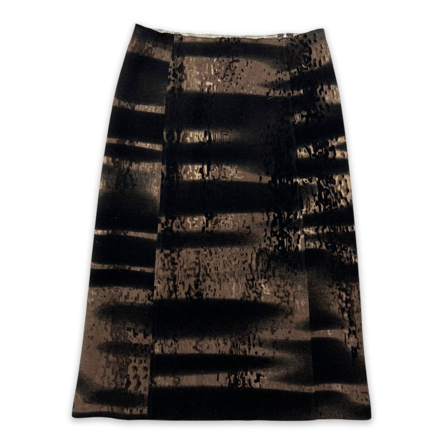 PRADA FW04 WOOL PRINT SKIRT