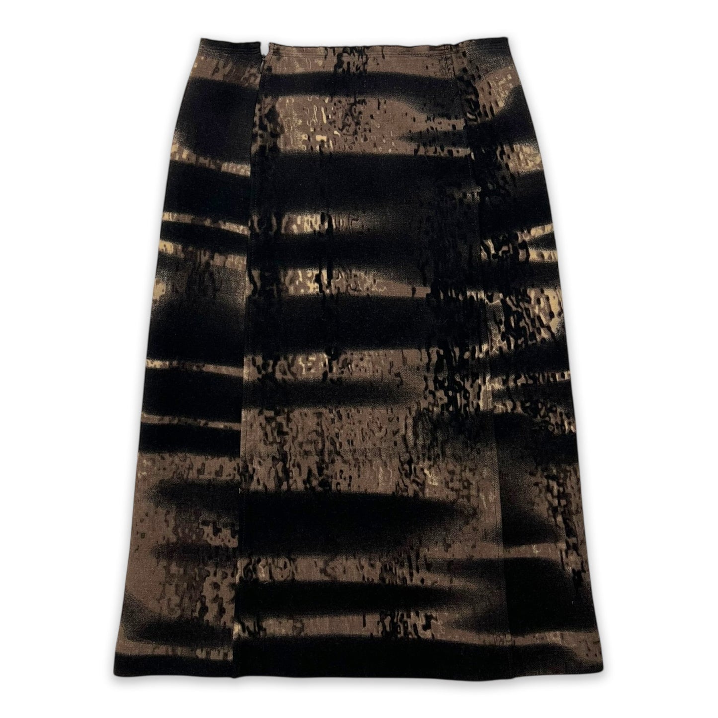 PRADA FW04 WOOL PRINT SKIRT