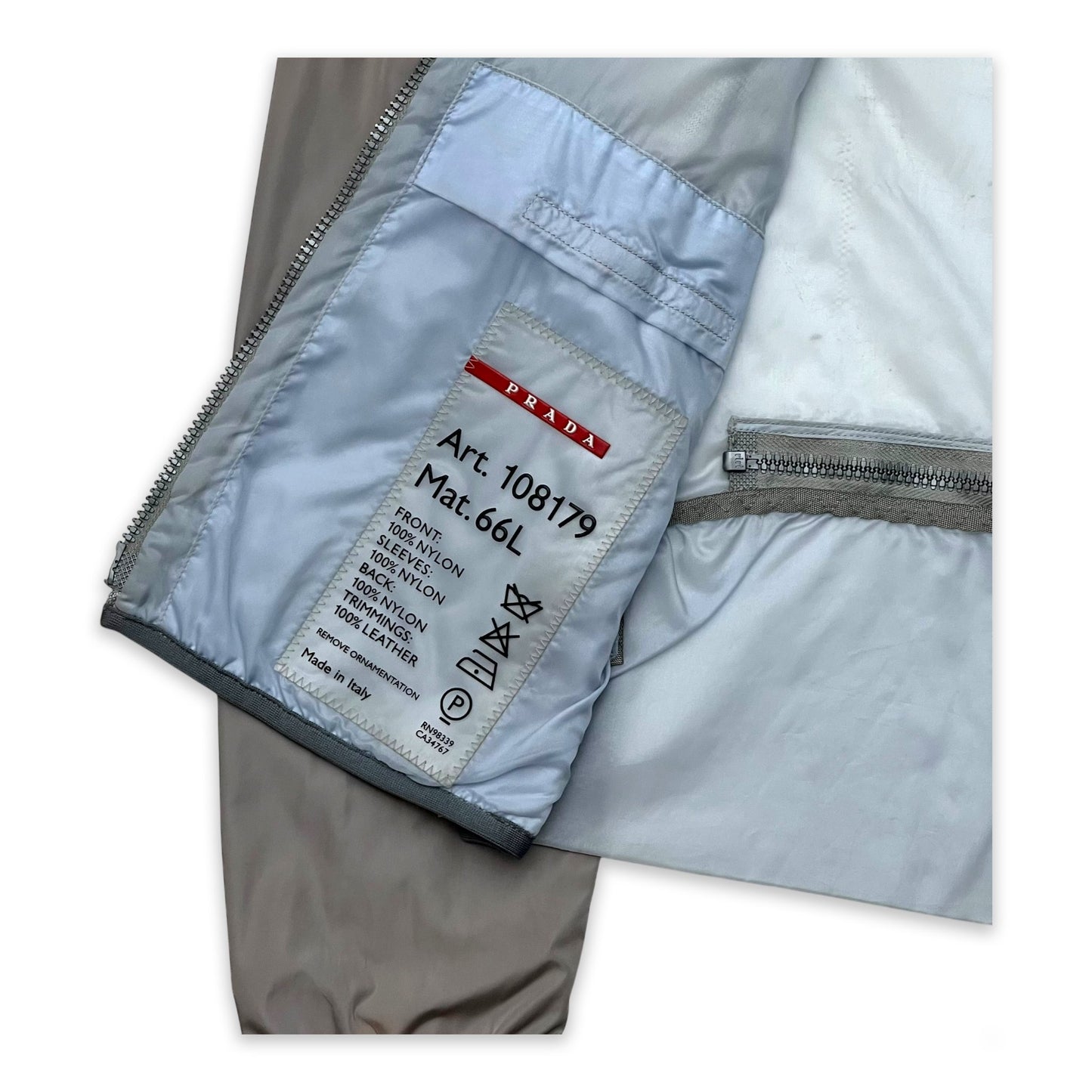 PRADA SPORT SS00 METALLIC MESH JACKET