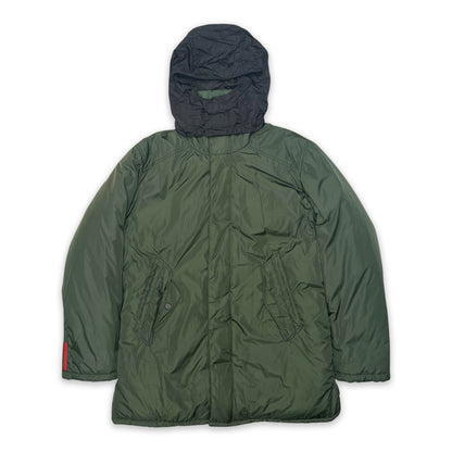 PRADA SPORT FW01 PADDED JACKET W/ DETACHABLE HOOD