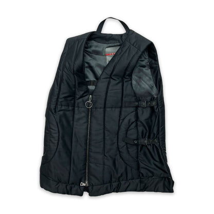 PRADA SPORT SILK STRAP QUILTED GILET