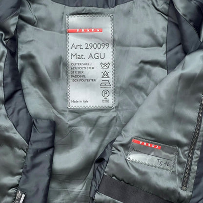 PRADA SPORT SILK STRAP QUILTED GILET