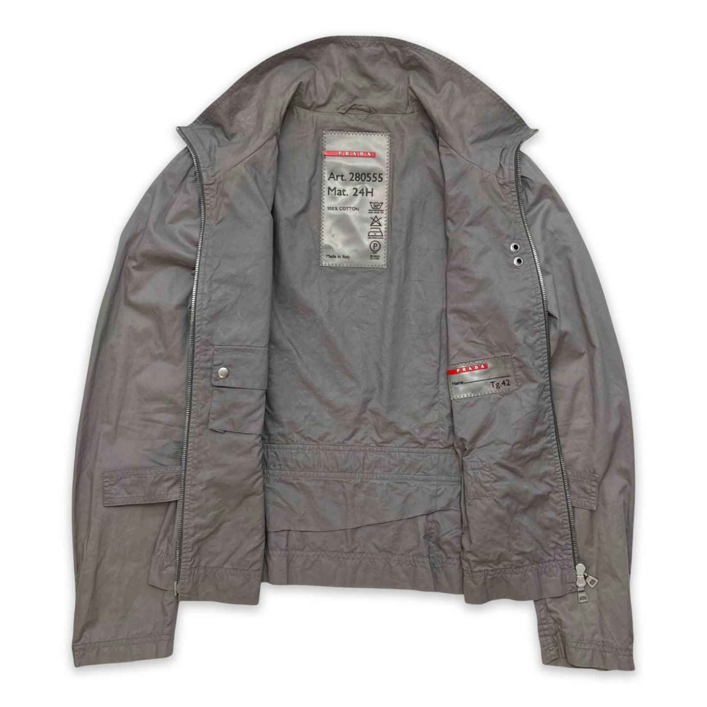 PRADA ZIPPER DETAILED JACKET