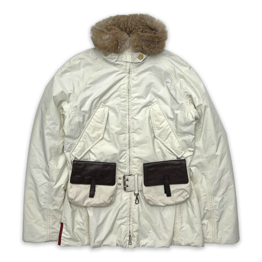 PRADA SPORT RABBIT FUR SKI JACKET