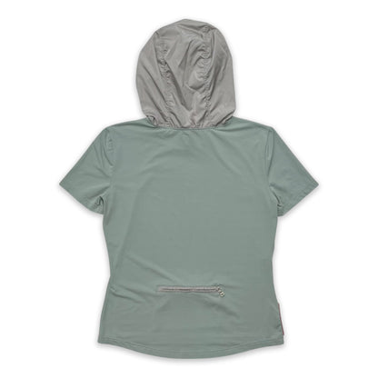 PRADA SPORT SS99 HOODED NYLON STRETCH TOP