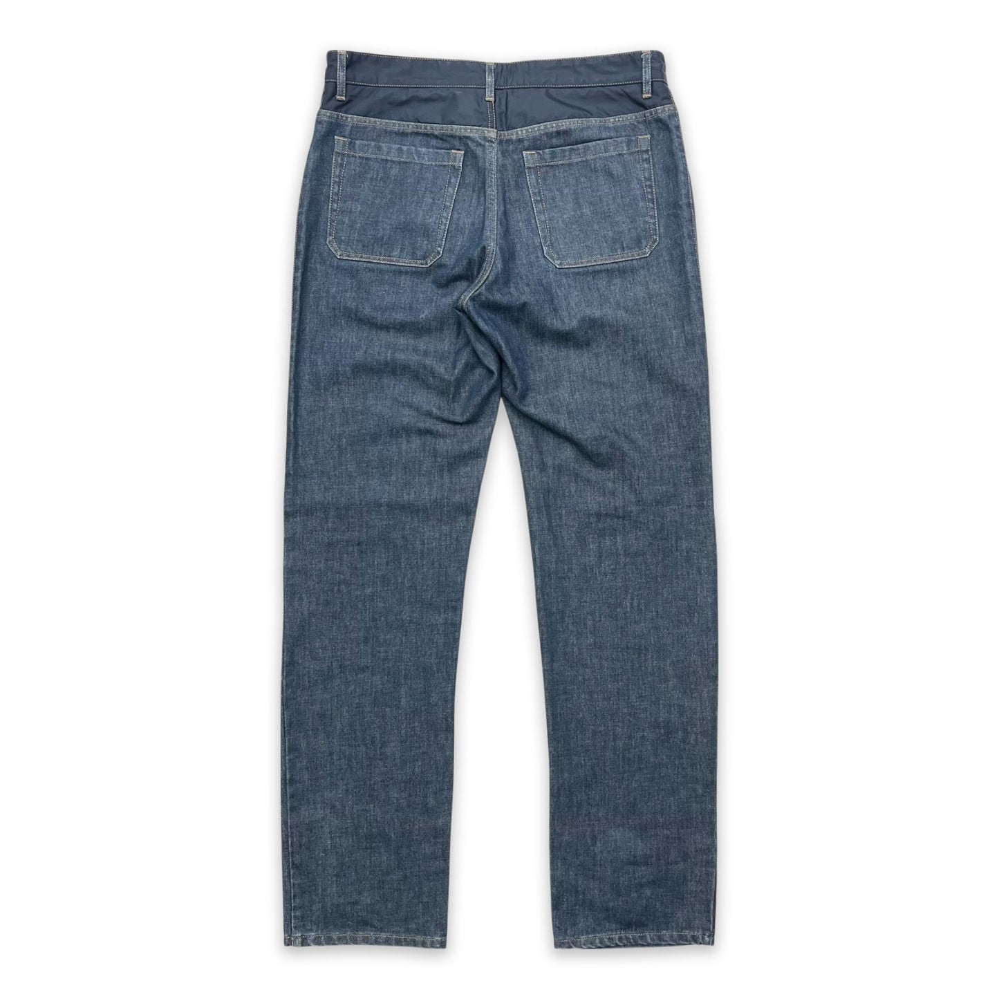 PRADA SPORT NYLON PANEL DENIM JEANS