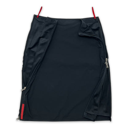 PRADA SPORT DUAL ZIP TECHNICAL SKIRT