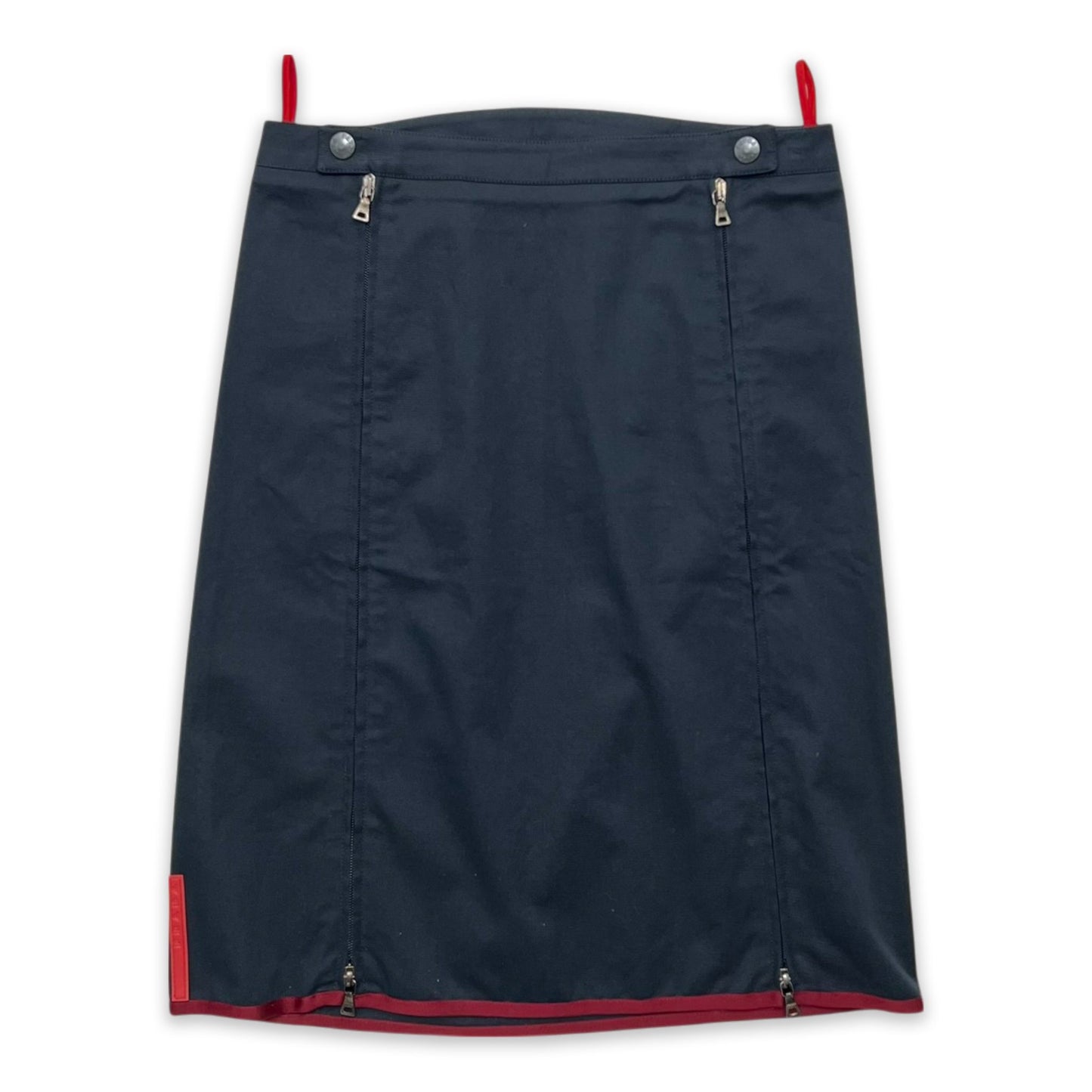 PRADA SPORT DUAL ZIP PENCIL SKIRT