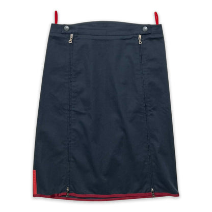 PRADA SPORT DUAL ZIP PENCIL SKIRT