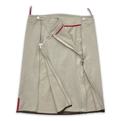 PRADA SPORT DUAL ZIP SKIRT