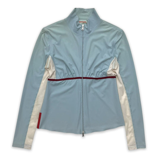 PRADA SPORT BACK TIED ZIP TOP