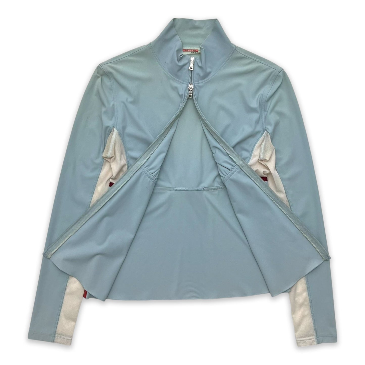 PRADA SPORT BACK TIED ZIP TOP