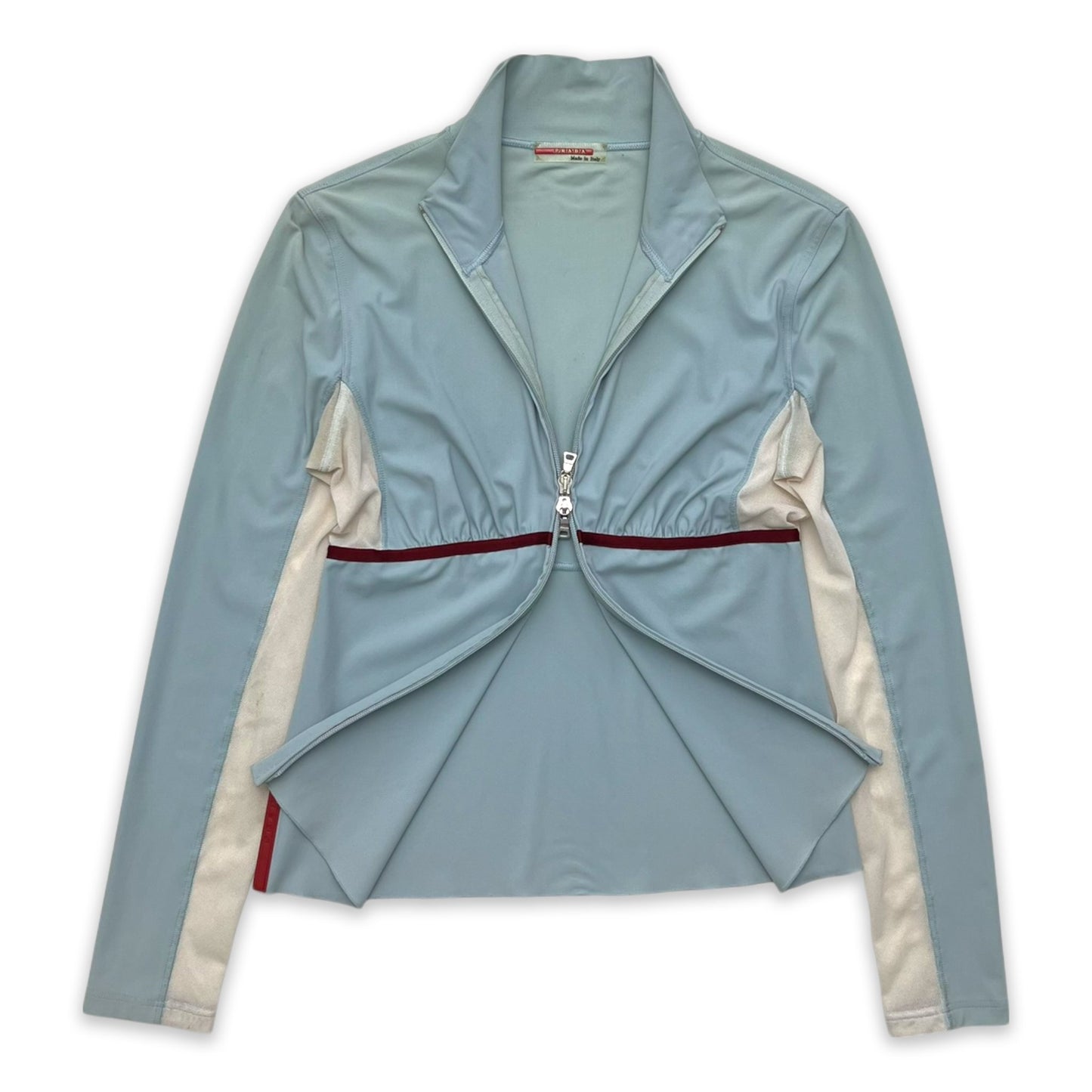 PRADA SPORT BACK TIED ZIP TOP