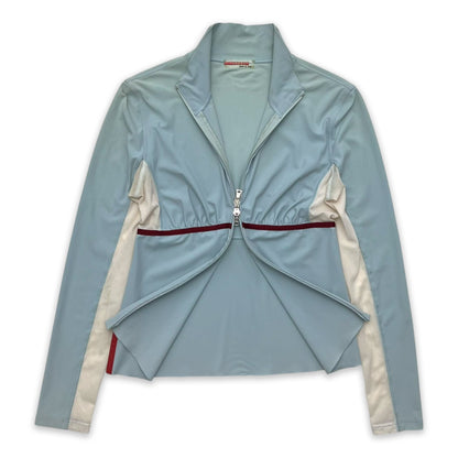 PRADA SPORT BACK TIED ZIP TOP