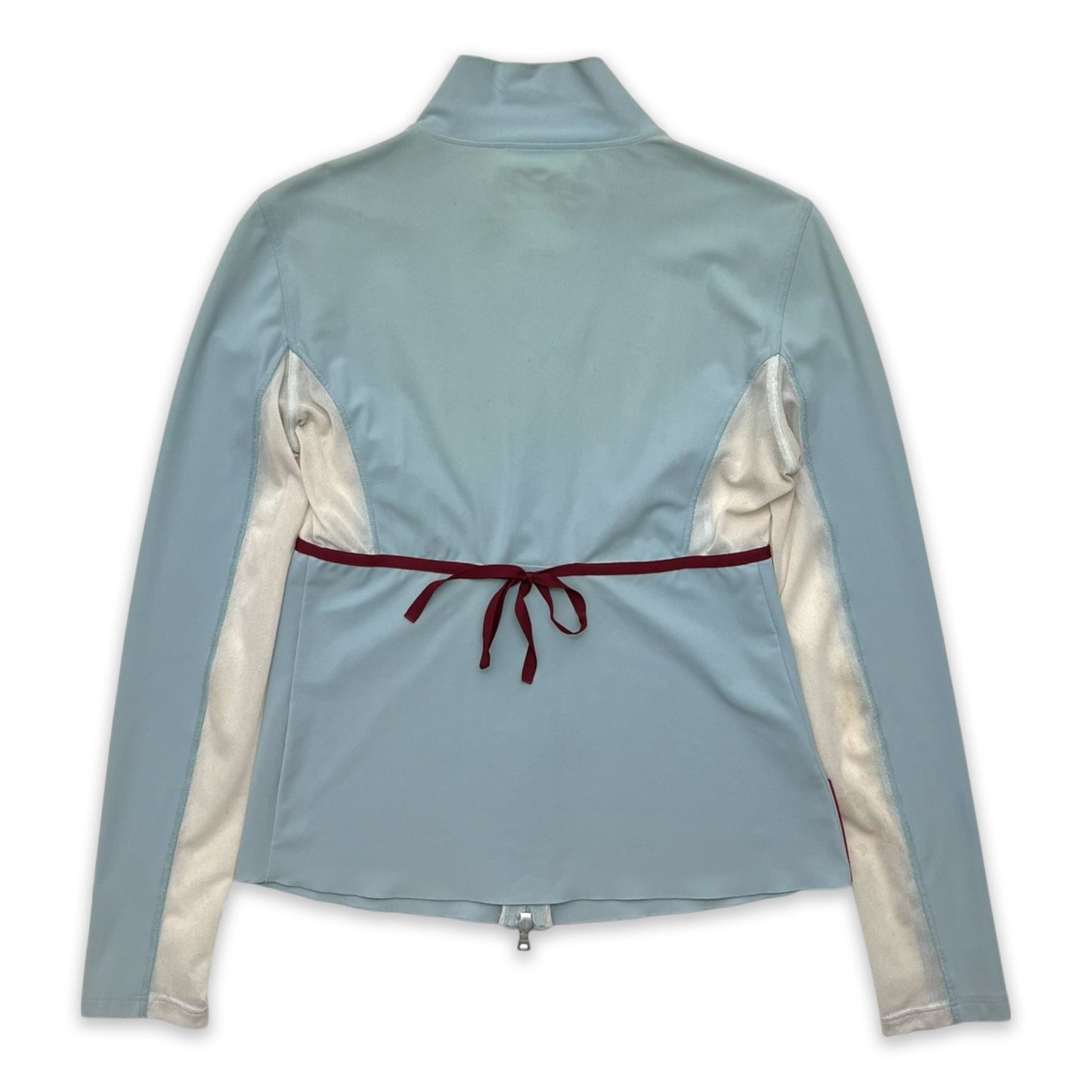 PRADA SPORT BACK TIED ZIP TOP