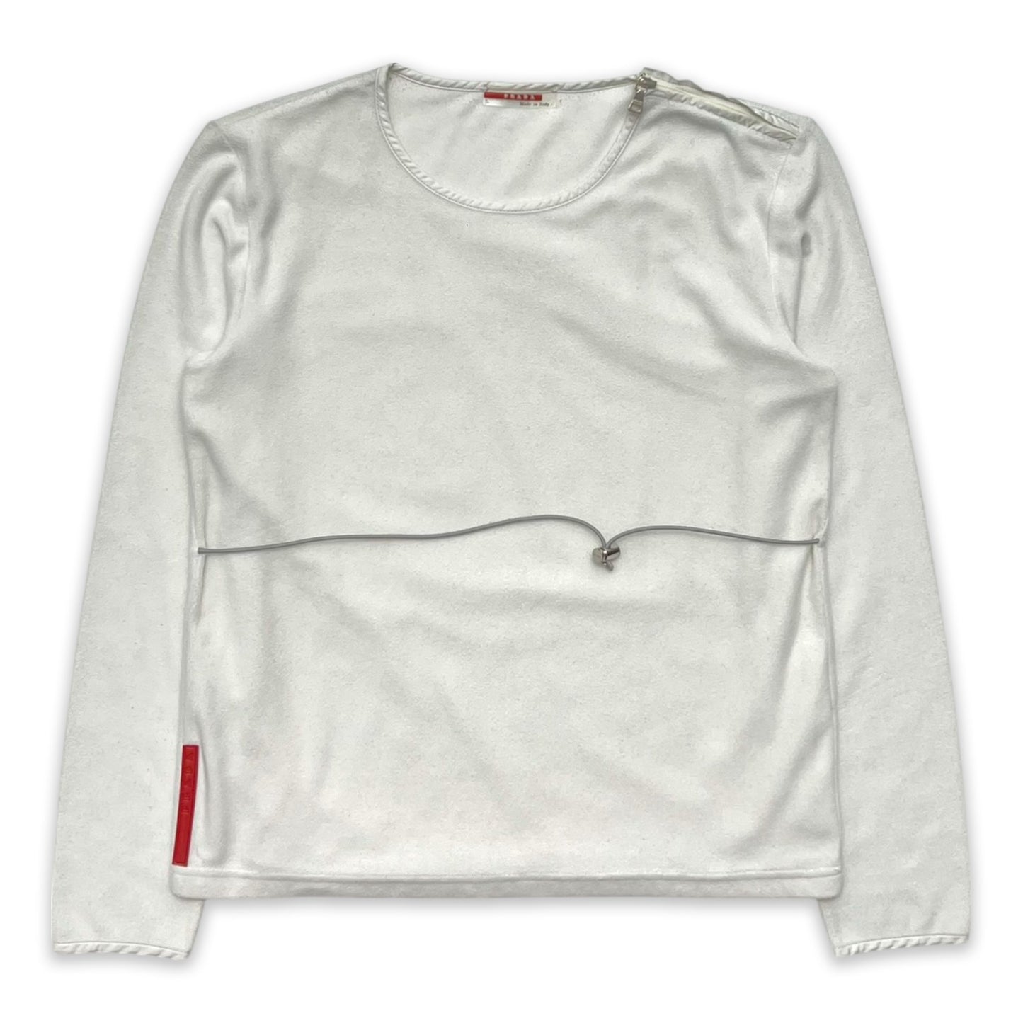 PRADA SPORT LONG SLEEVE CORDED FLEECE