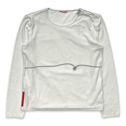 PRADA SPORT LONG SLEEVE CORDED FLEECE