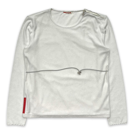 PRADA SPORT LONG SLEEVE CORDED FLEECE