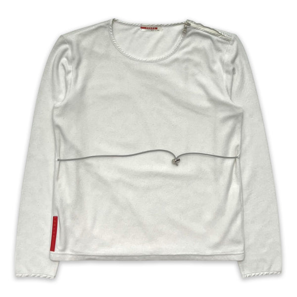 PRADA SPORT LONG SLEEVE CORDED FLEECE