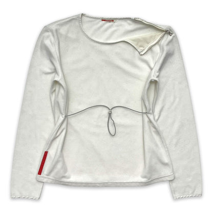 PRADA SPORT LONG SLEEVE CORDED FLEECE