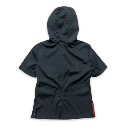 PRADA SPORT SS99 HOODED TOP SHORT SLEEVE