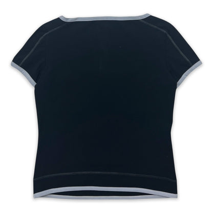 PRADA SPORT SQUARE NECK FITTED TOP