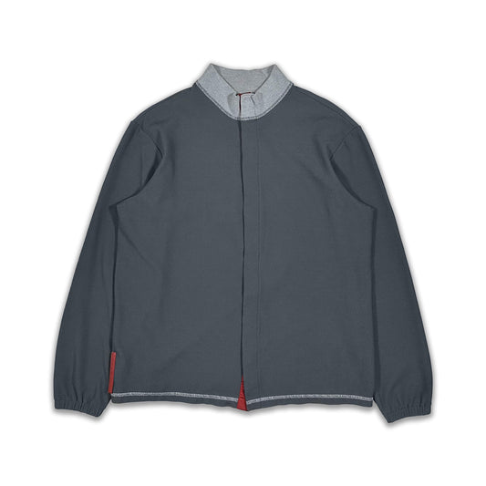 PRADA SPORT SS00 KNIT TEXTURED TRACK JACKET