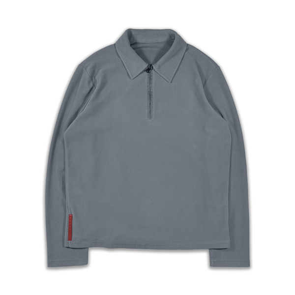 PRADA SPORT HALF ZIP COLLARED FLEECE