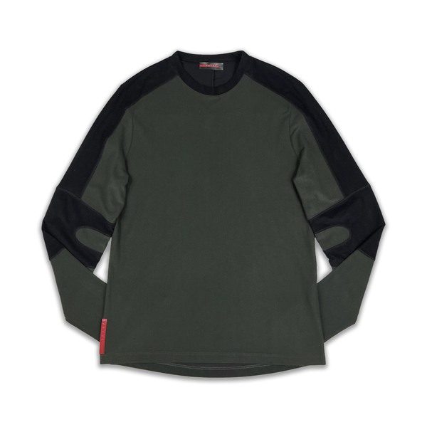 PRADA SPORT TECHNICAL LONG SLEEVE TOP