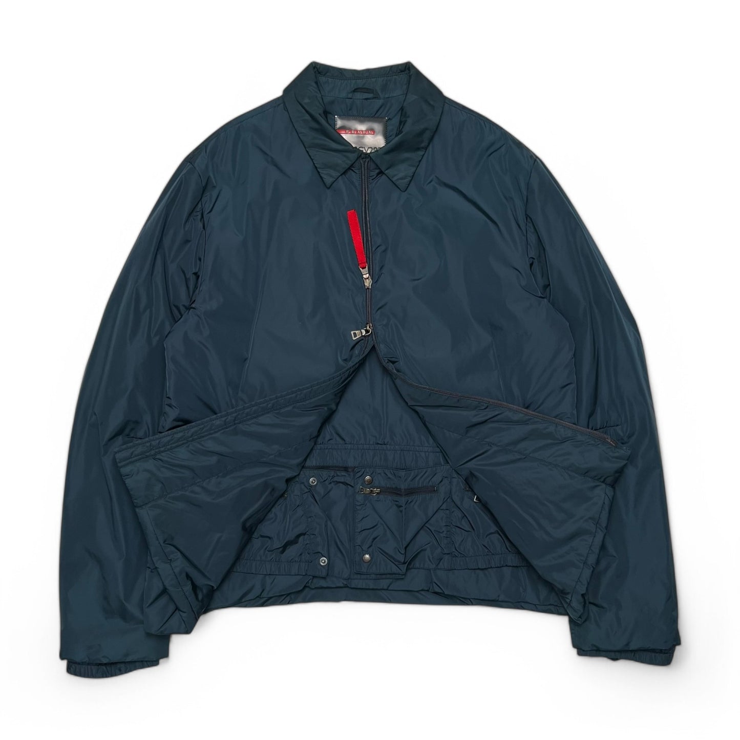 PRADA SPORT NYLON COLLARED SKI JACKET