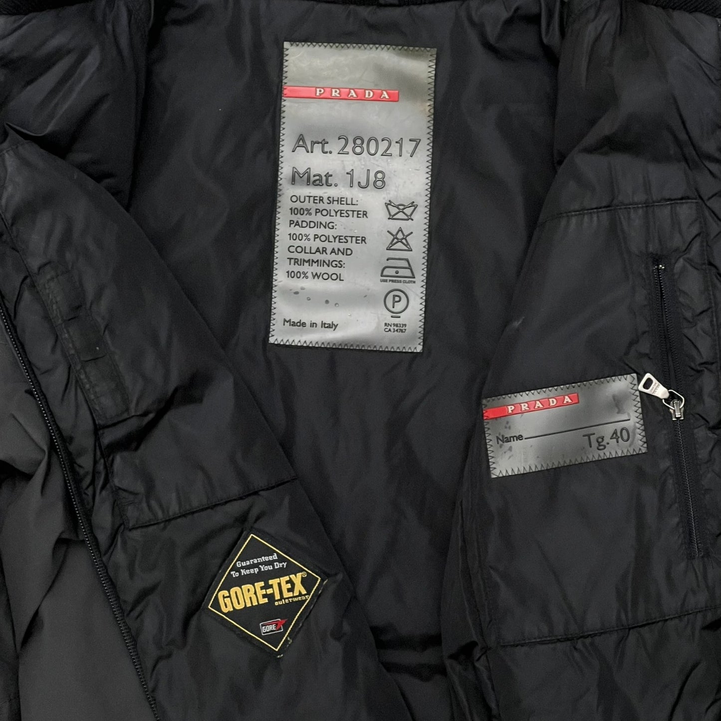 PRADA SPORT BELTED SKI PARKA JACKET