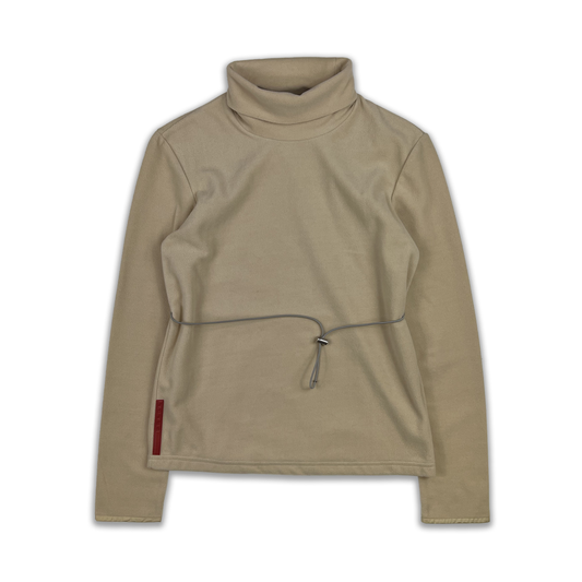 PRADA SPORT CORDED FLEECE ROLLNECK